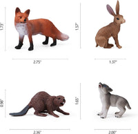 16PCS Forest Animals Baby Figures, Woodland Creatures Figurines - image 4