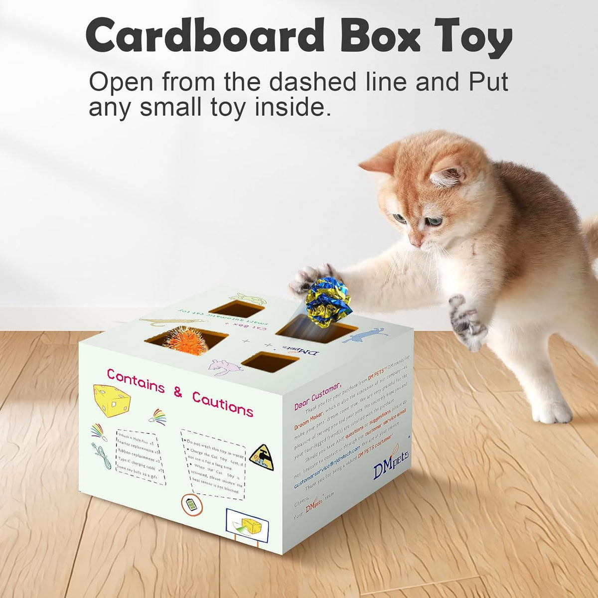 Interactive Cat Toys -Migibox for Indoor Bored Cats - White Plus / X Large - image 4