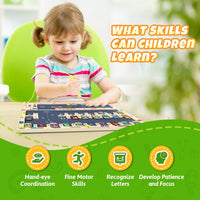 Magnetic Alphabet Maze for Kids - Wooden - image 4