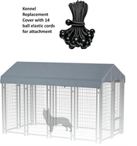 Outdoor Dog Kennel Cover 10' x 10' Replaceable Top Cover - Gray / 8' x 4' - image 3