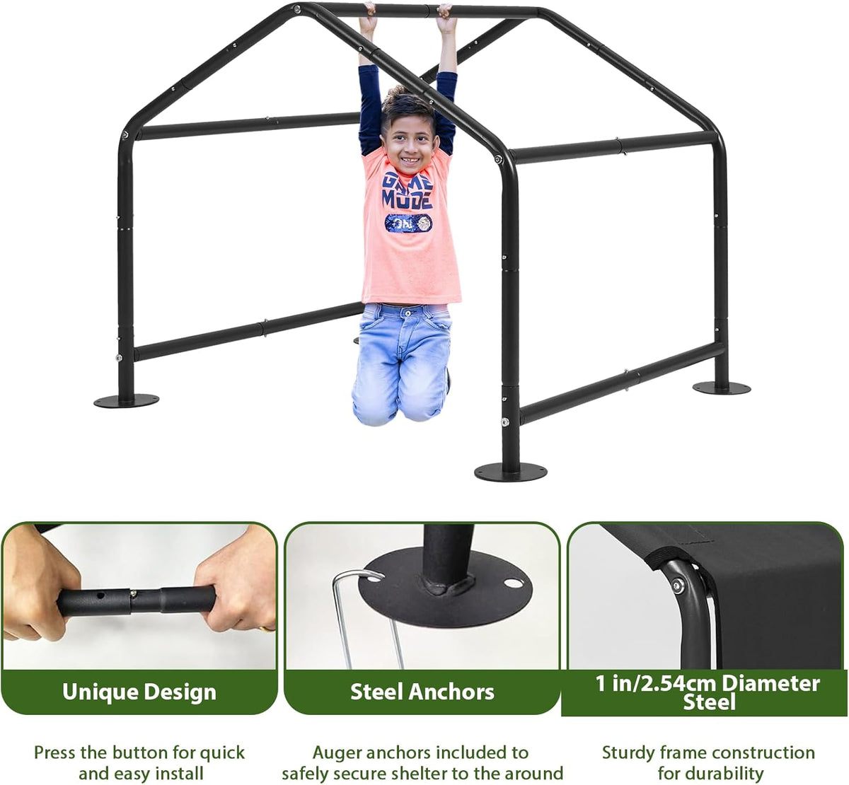 Large Dog Shade Shelter for Outside - Black / Large - image 3