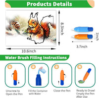 25 Pack Dementia Products for Elderly Reusable Water Doodle Coloring - Water Painting Kit / 25pack-A - image 4