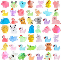 DIYDEC 60PCS Luminous Mini Resin Animals 60 Styles Miniatures Glow - 60PCS Luminous Mini Resin Animals