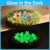 240Pcs Mini Resin Ducks, Luminous Tiny Duck Figurines Bulk - image 3