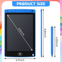 Zhehao LCD writing tablets for kids, 32 colorful 8.5 inch erasable doodle boards - view 8