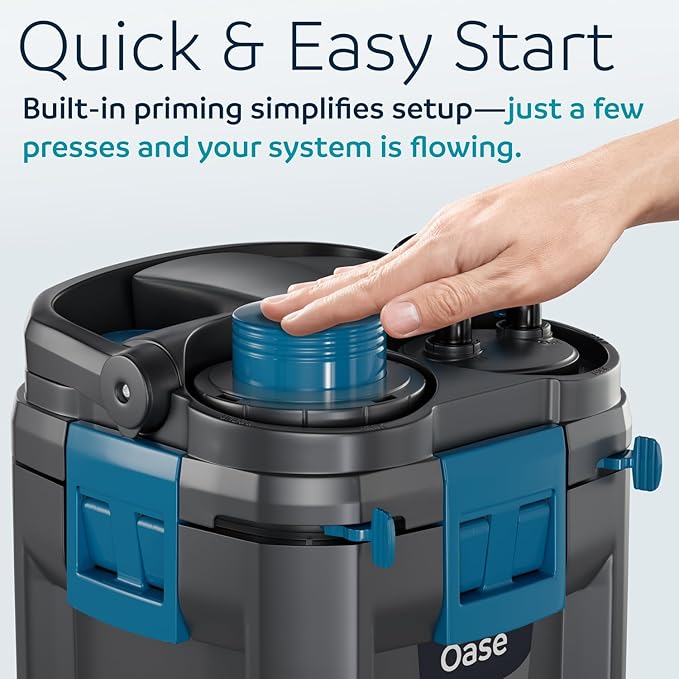 OASE BioMaster 2 850 Canister Filter for Aquariums – External Aquarium Filter with EasyClean Pre-Filter – Quiet Performance – Freshwater & Saltwater, Up to 225 Gallons