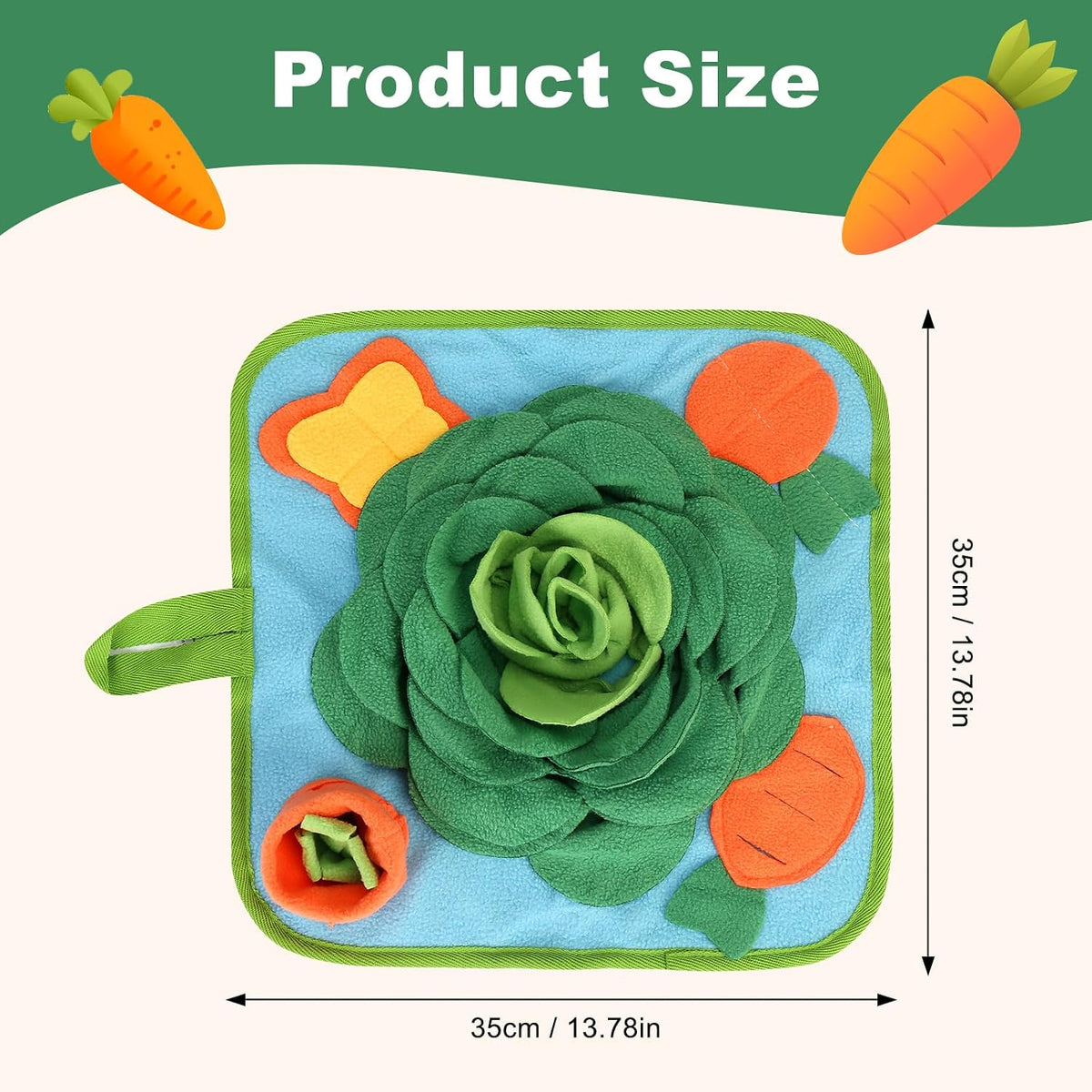 Snuffle Mat for Small Medium Dogs Nose Smell Training - Green Blue - image 2