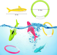 Korlon Tec Pool Toys for Kids Ages 4-8-12 - rings and sharks - image 4