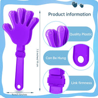 ZCYSRLQIN 12 pack hot pink plastic hand clappers noisemakers, 7.5 inch - view 16