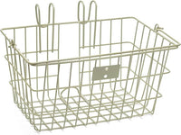 Retrospec Apollo-Lite Lift-Off Bike Basket - Detachable Steel Handlebar Basket with Carrying Handle for Commuting, Shopping & Beach Trips - 14.5in x 9.5in Weather-Resistant Biking Gear