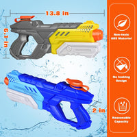 Quanquer 3 Pack Water Guns for Kids Adults - Blue Cyan Grey - image 2