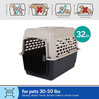 Petmate Vari Dog Kennel, Carrier for Large Dogs, Taupe and Black - 32.0"L x 22.5"W x 24.0"H / Kennel Only - image 3