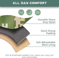 BUMBIN Tactical Dog Harness for Large Dogs No Pull, Famous TIK Tok No Pull Dog Harness, Fit Smart Reflective Pet Walking Harness for Training, Adjustable Dog Vest Harness with Handle Forest Camo L