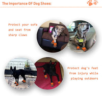 XSY&G Dog Shoes for Hot Pavement - Size 1 / Orange - image 2