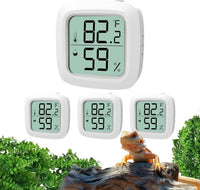 Reptile Thermometer and Hygrometer - KD30M-White / 4Pack