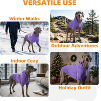 Dog Hoodie for Large Medium Small Dogs - Purple / Small - image 2