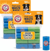 Arm and Hammer Easy Tear Dog and Cat Waste Bags - Assorted / 180 Count (Pack of 2)