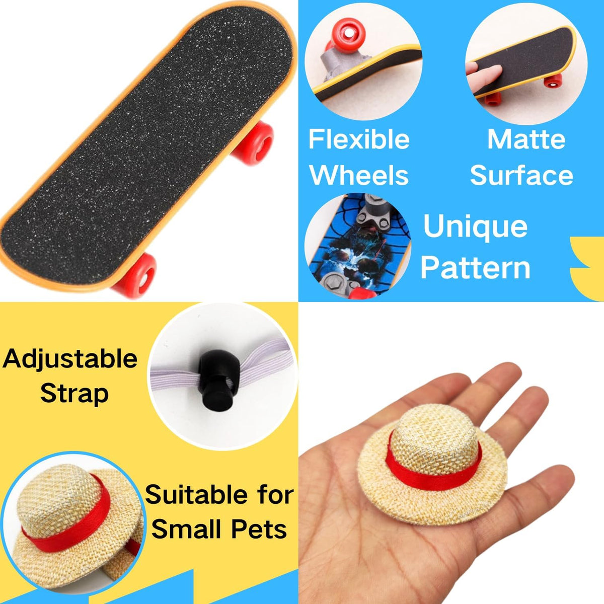 3 Pack Bearded Dragons Accessories Toy Lizard Backpack Adjustable Hat - image 3