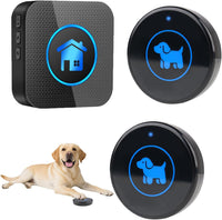 Dog Door Bell for Potty Training - Black – 2 Buttons