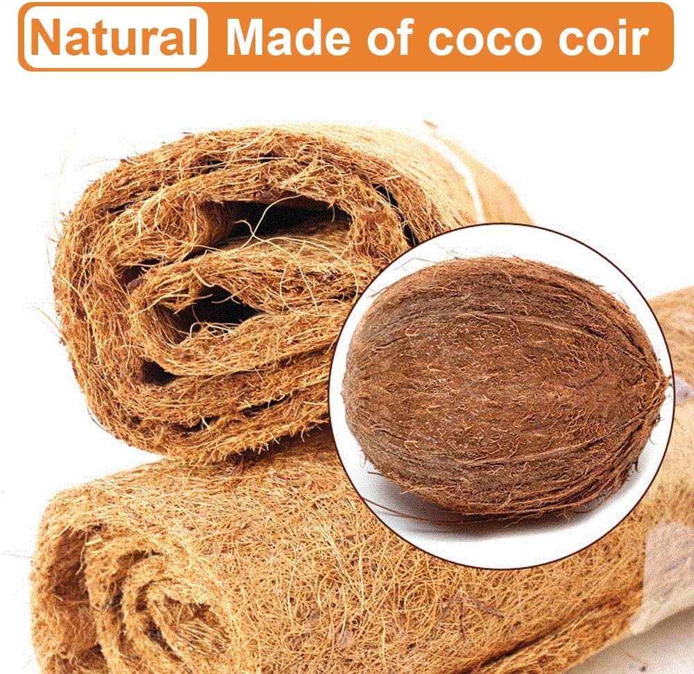1 Pcs Reptile Carpet - 15.7" x 39.4" Natural Coconut Fiber Mat for Tortoise Bedding, Pet Terrarium - image 3