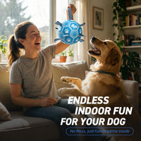 QDAN Dog Balls, Outdoor Dog Toys - Medium Size 2 / White-Blue - image 4