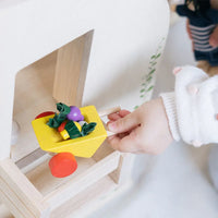 Green Dollhouse With Furniture - BIG FRENCHIES