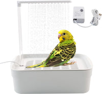 Automatic Bird Shower with Pump - 【Rectangular White Bird Shower】