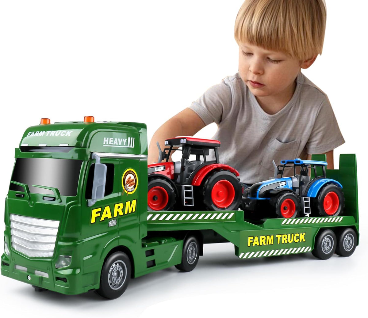 Dwi Dowellin Toddler Boy Toys for 3 4 5 6 Year Old - Farm Truck