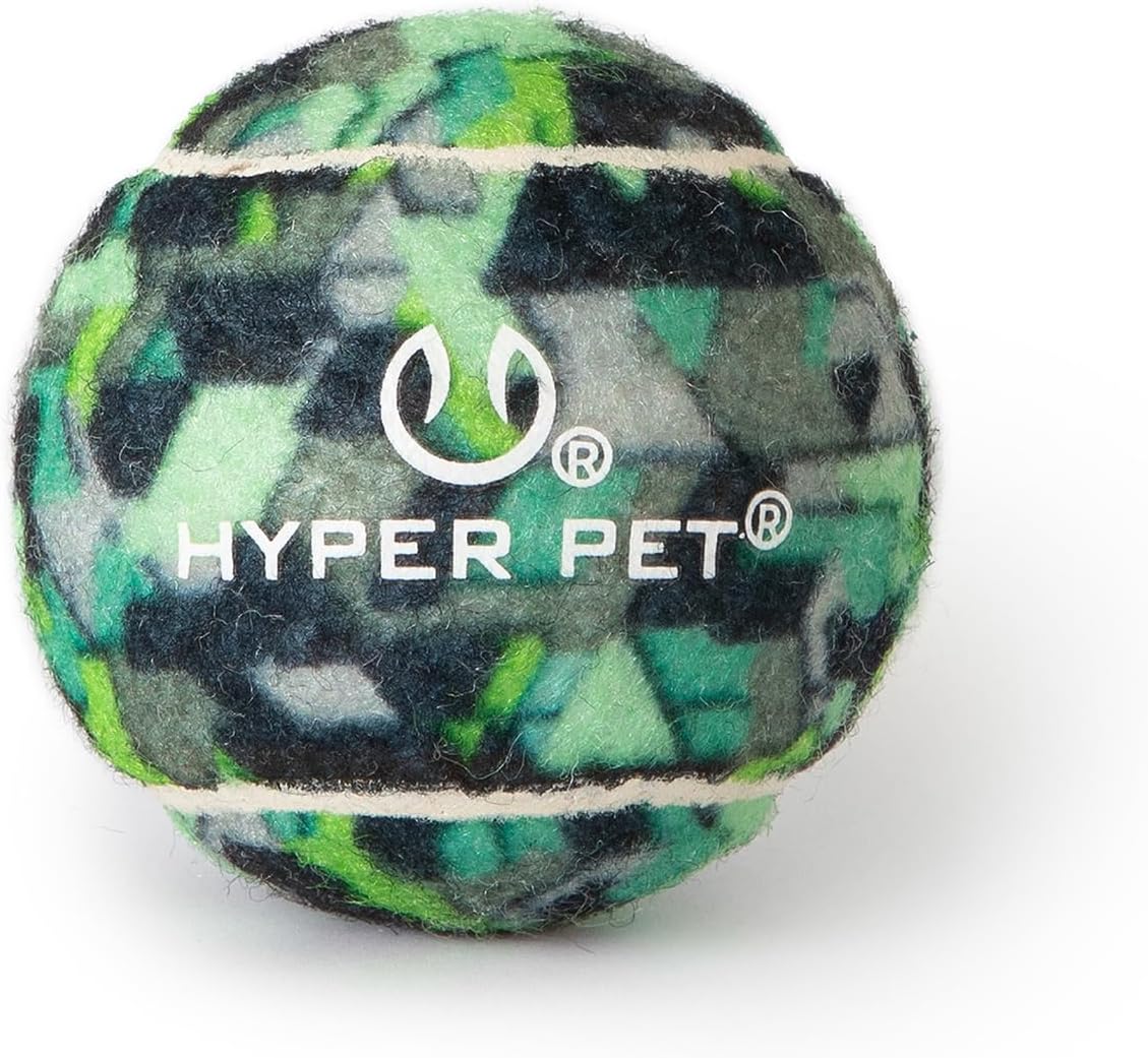 Hyper Pet Mini Extra Small Tennis Balls for Dogs - Green Camo / Regular 2.5" - 4 Pack - image 2