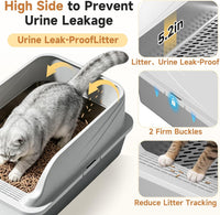 Stainless Steel Cat Litter Box with Lid - Silver Gray / XL / 1 - image 4