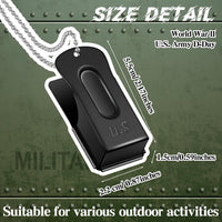 Jenaai 3 Pieces Brass Dog Training Clicker with Chain for Dogs Cats - Black - image 2