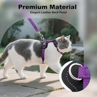 Plutus Pet Adjustable Cat Harness and Leash Set - Purple - image 3