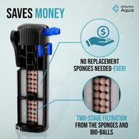 55 Gallon Fish Tank Filter to 100 Gallon Fish Tank Filter - 20 to 55 Gallons - image 3