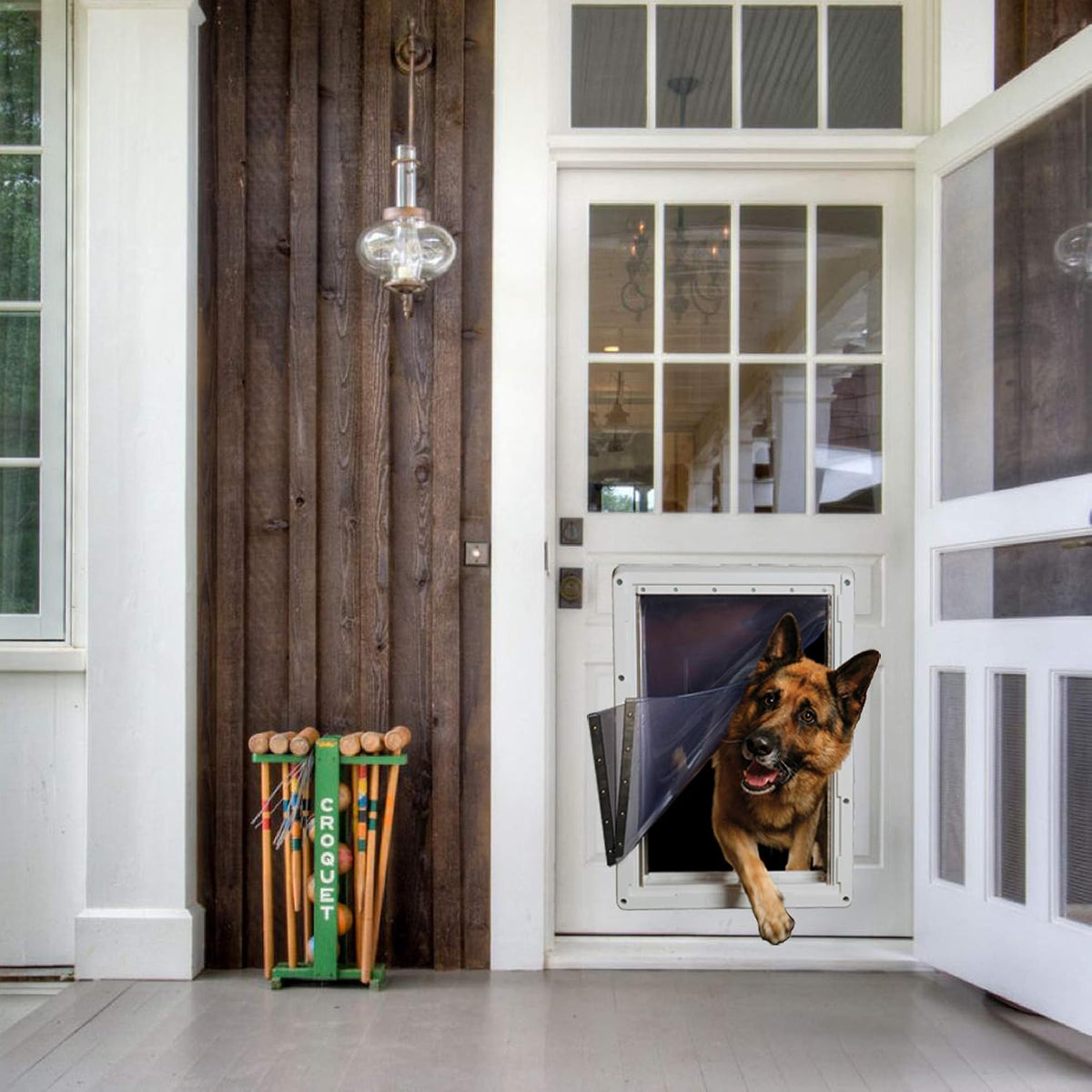 Ideal Pet Products Designer Series Ruff-Weather Pet Door - Super Large - 15" x 23.5" Flap Size