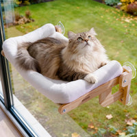 Pecute Foldable Cat Window Perch - White / Large