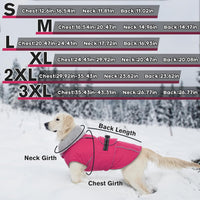 Dog Coats for Large Dogs Waterproof Dog Jacket with Adjustable Fit – Essentials for Dogs - 2XL / Rose Red - image 4