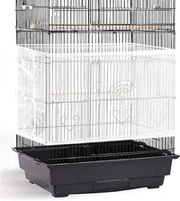 Adjustable Birdcage Seed Catcher Feather Catcher Bird Cage Cover Net - 118 x 16 Inch / White