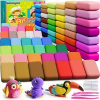 Ixiaoyoo Air Dry Clay, 30 Colors Foam Modeling Clay for School Projects – Fun for Kids & Family - 78 Colors