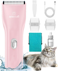 oneisall Pet Clippers for Cat Matted Hair - Pink / Standard
