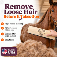 SleekEZ Dog Brush for Shedding, Patented Deshedding Dog Brush - Horse Brush - image 3