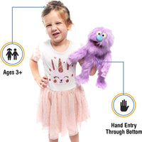 14" Purple Monster, Hand Puppet – Fun for Kids & Family - image 2