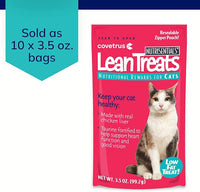 Covetrus Nutrisential Lean Treats for Cats - Soft Cat Treats for Small, Medium, Large Cats - Nutritional Low Fat Bite Size - Chicken Flavor - 10 Pack - 3.5oz