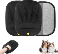 3 Pcs Magic pet Hair Remover Glove - Reusable & Easy-to-Clean cat and Dog Fur Brush for Effortless Grooming, Upgraded Grip and Large Size for Better Coverage