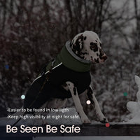 IECOii Extra Warm Reflective Dog Coat - Large(Chest:20.9-24.4 in) / Army Green - image 4