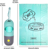 Dog Poop Bags Holder with LED Flashlight - Crystal Blue / 1 Count (Pack of 2) - image 2