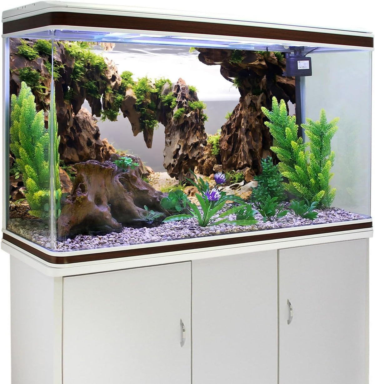 48x24 in Viewing Stone Aquarium Backdrop Riverbed Fish Tank Background – Essentials for Fish - 48x24in/120x60cm - image 3