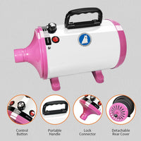 Dog Dryer, High Velocity Professional Dog Grooming Dryer - Pink - image 3