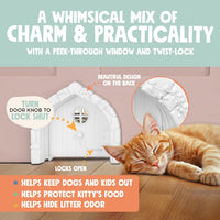 Fairy Door Interior Pet Door - White - image 3