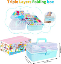 Itopstar 3000 Kids Arts and Crafts Supplies for Kids Crafting Supply - Blue 3000pcs - image 2