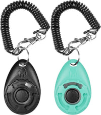 Diyife Dog Clicker for Training - Black and Water Lake Blue